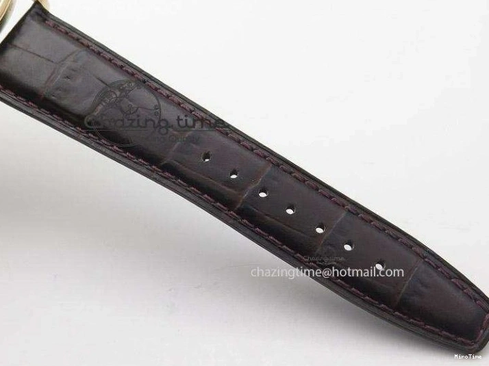 MIROTIME 0422 Compact Portuguese IW545409 RG ZF 1:1 Best Edition White Dial On Brown Leather Strap A 7336